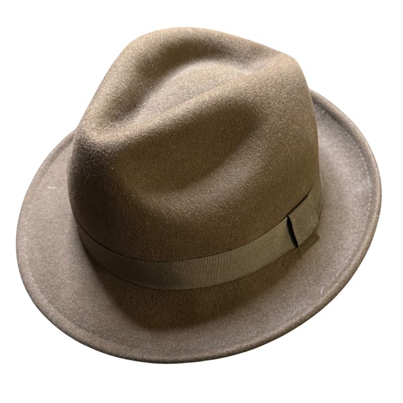 Vintage Dorfman Pacific Fedora Hat Wool Blend Dress Casual Brown Mens Size - Picture 2 of 6